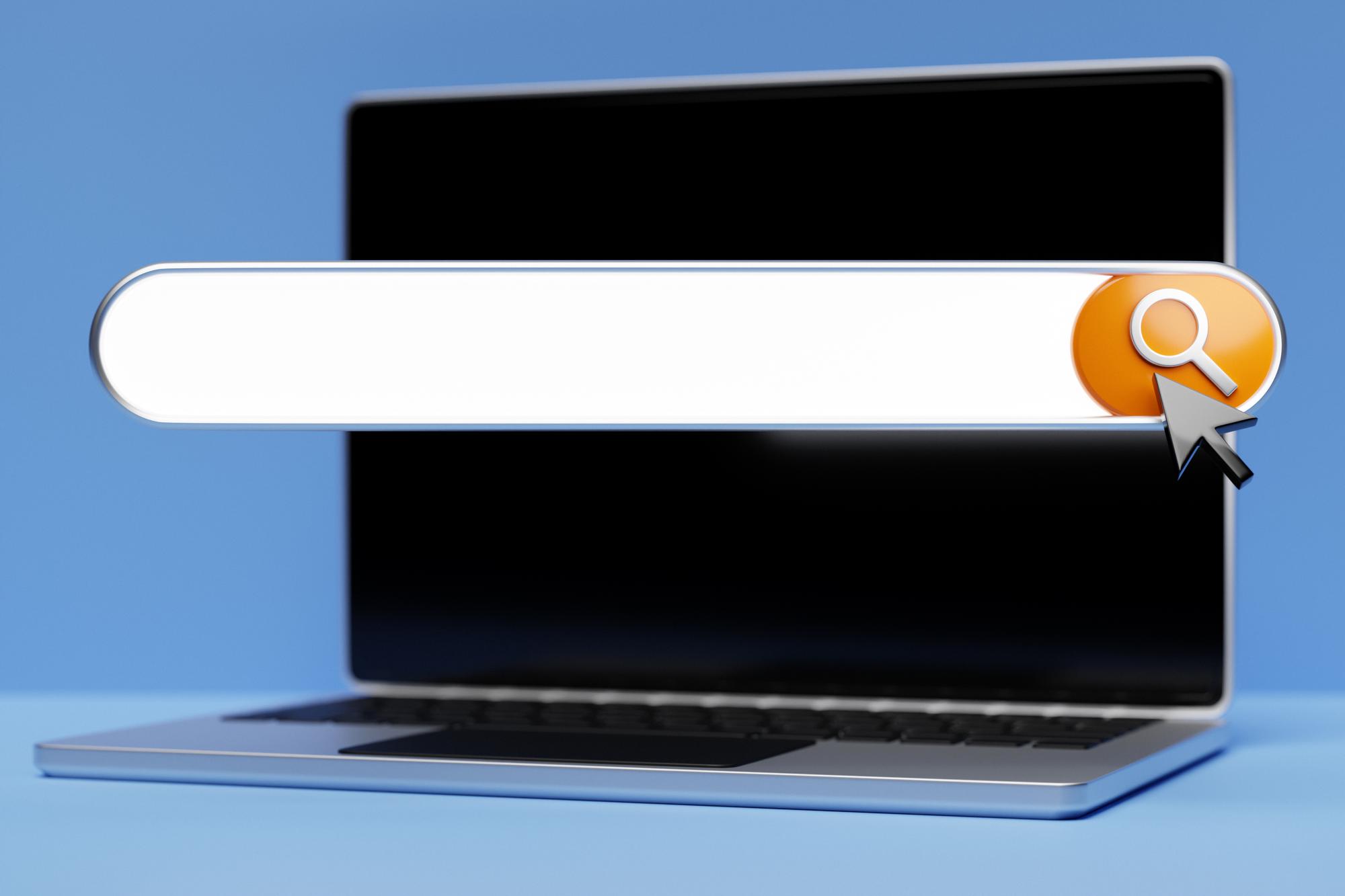 Barre de recherche interne conçue pour orienter les visiteurs d’un site